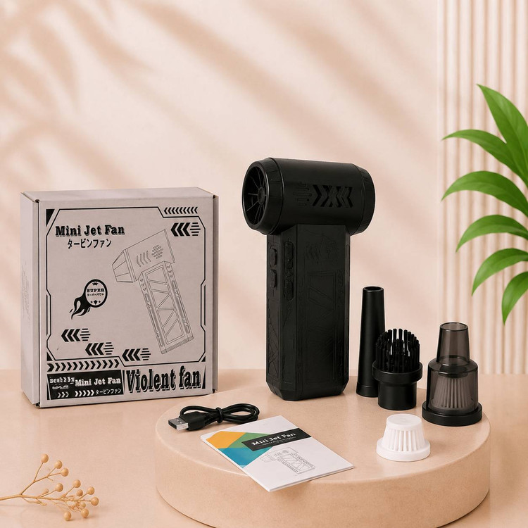 مینی جت فن شارژی اورجینال Violent ZY7400 | دمنده فوقپرقدرت و سریع